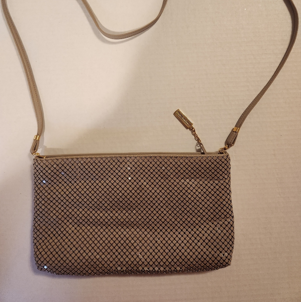 Whitting And Davis Int. Metal Beaded Shoulder Bag Like New Fully Lined Cute